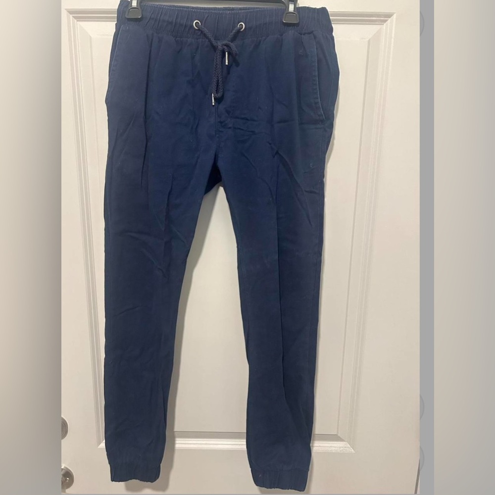 Men's Navy Jogger Pants